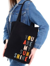 Zoozie Bags Bolso de Mano Negro 100% Algodón